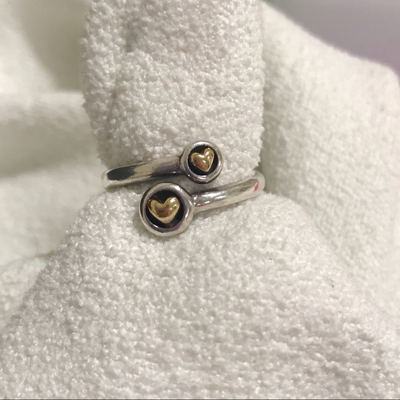 Twotone 925 Sterling Silver 4k Gold 